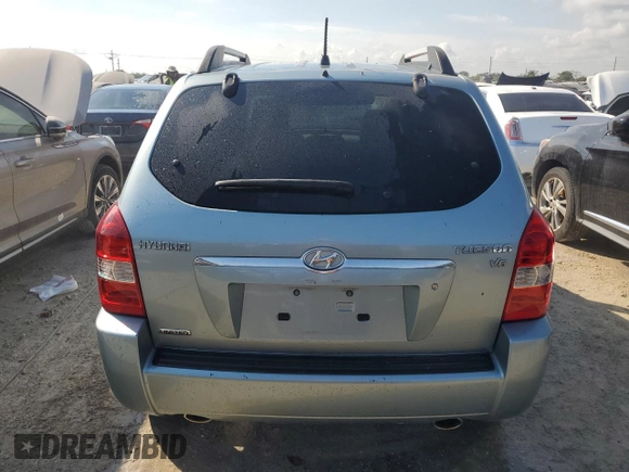 2006 Hyundai Tucson GLS with VIN KM8JN12D76U329514, listed as a Copart auction lot 75214554 with 62,605 mi miles and Non Repairable. Bid and sale history available at carsss.com. Image 6.