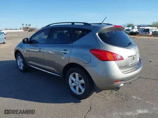 2010 Nissan Murano S with VIN JN8AZ1MU7AW010637, listed as a IAAI auction lot 41847060 with 134,386 mi miles. Bid and sale history available at carsss.com. Image 3.
