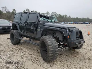 2012 Jeep Wrangler Unlimited Rubicon with VIN 1C4HJWFG7CL205244, listed as a Copart auction lot 86651914 with Not provided miles and Salvage title. Bid and sale history available at DreamBid. Image 4.