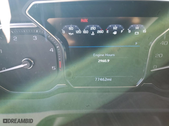 2021 GMC Sierra 2500HD AT4 with VIN 1GT49PEY6MF250229, listed as a Copart auction lot 89206225 with 77,462 mi miles and Salvage Title. Bid and sale history available at carsss.com. Image 9.