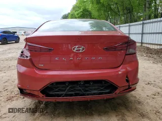 2019 Hyundai Elantra SE with VIN 5NPD74LF3KH468203, listed as a Copart auction lot 53043005 with 99,398 mi miles and Salvage Title. Bid and sale history available at DreamBid. Image 6.