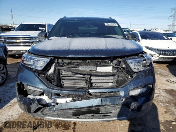 2024 Ford Explorer XLT with VIN 1FMSK8DH3RGA57018, listed as a Copart auction lot 46117645 with 4,525 mi miles and Salvage Title. Bid and sale history available at carsss.com. Image 5.