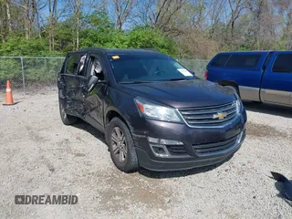 2016 Chevrolet Traverse LT z VIN 1GNKRHKD5GJ163381, wystawiony jako IAAI lot #42113899 z przebiegiem 124 315 mil mil oraz . Historia ofert i sprzedaży dostępna na DreamBid. Obrazek 1.