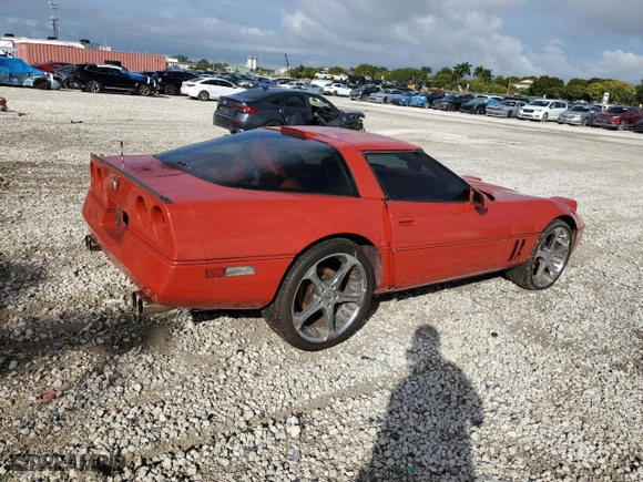 1987 Chevrolet Corvette with VIN 1G1YY2182H5117680, listed as a Copart auction lot 86649134 with 0 mi miles and Clean Title. Bid and sale history available at carsss.com. Image 3.