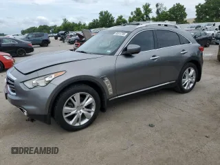 2013 Infiniti FX with VIN JN8CS1MW4DM170330, listed as a Copart auction lot 60614705 with 245,560 mi miles and Salvage title. Bid and sale history available at DreamBid. Image 1.