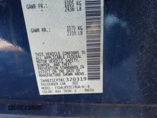 2019 Nissan LEAF SL Plus with VIN 1N4BZ1CP3KC320319, listed as a IAAI auction lot 41467513 with 53,702 mi miles and . Bid and sale history available at DreamBid. Image 9.