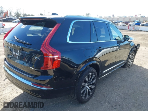 2024 Volvo XC90 Plus Bright Theme with VIN YV4062PE1R1220828, listed as a IAAI auction lot 41698688 with 8,273 mi miles. Bid and sale history available at carsss.com. Image 4.