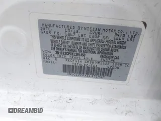 2014 Nissan Note S Plus with VIN 3N1CE2CPXEL391450, listed as a IAAI auction lot 41936997 with 86,592 mi miles and . Bid and sale history available at DreamBid. Image 9.