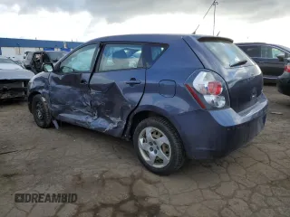 2009 Pontiac Vibe w/1SA with VIN 5Y2SP67829Z411959, listed as a Copart auction lot 43199474 with 134,217 mi miles and Salvage Title. Bid and sale history available at carsss.com. Image 2.
