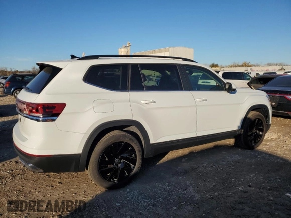 2024 Volkswagen Atlas SE with VIN 1V2JR2CA4RC579336, listed as a Copart auction lot 78818834 with 18 mi miles and Salvage title. Bid and sale history available at DreamBid. Image 3.