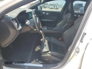 2024 Volvo S60 Plus Black Edition with VIN 7JRL12FHXRG281975, listed as a Copart auction lot 64807344 with 5,629 mi miles and Salvage title. Bid and sale history available at DreamBid. Image 7.