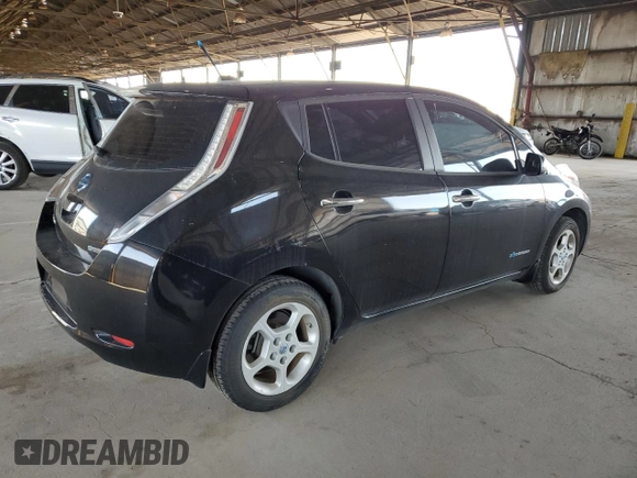 2013 Nissan LEAF SL with VIN 1N4AZ0CPXDC405554, listed as a Copart auction lot 52554505 with 65,153 mi miles and Clean Title. Bid and sale history available at DreamBid. Image 3.