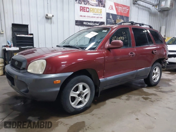 2003 Hyundai Santa Fe GLS with VIN KM8SC73D63U368408, listed as a IAAI auction lot 41514597 with 137,895 mi miles. Bid and sale history available at carsss.com. Image 19.