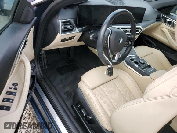 2024 BMW 4 Series 430i xDrive with VIN WBA43AT07RCR00526, listed as a Copart auction lot 74689064 with 0 mi miles and Non Repairable. Bid and sale history available at carsss.com. Image 8.