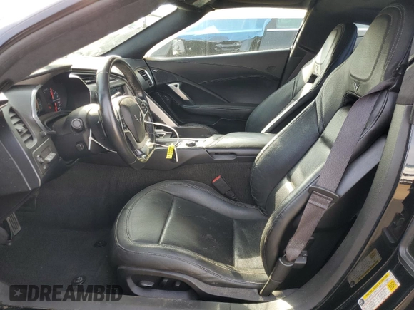 2016 Chevrolet Corvette Z51 3LT with VIN 1G1YM2D72G5115814, listed as a Copart auction lot 89352015 with 43,692 mi miles and Salvage title. Bid and sale history available at DreamBid. Image 7.