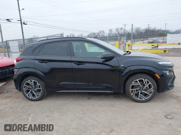 2023 Hyundai Kona N Line with VIN KM8K33A39PU989957, listed as a IAAI auction lot 41505290 with 29,134 mi miles and . Bid and sale history available at DreamBid. Image 13.