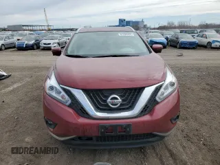 2017 Nissan Murano SL with VIN 5N1AZ2MH2HN198015, listed as a Copart auction lot 47295485 with 47,946 mi miles and Salvage Title. Bid and sale history available at carsss.com. Image 5.
