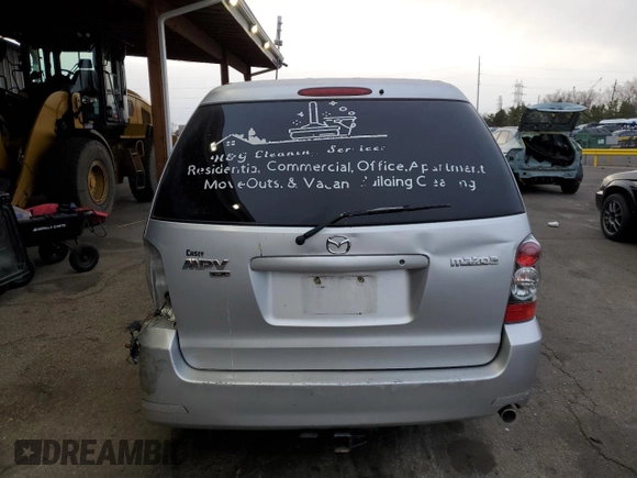 2004 Mazda MPV LX z VIN JM3LW28AX40528887, wystawiony jako Copart lot #49322875 z przebiegiem 207 521 mil mil oraz Szkoda całkowita • Salvage title. Historia ofert i sprzedaży dostępna na DreamBid. Obrazek 6.