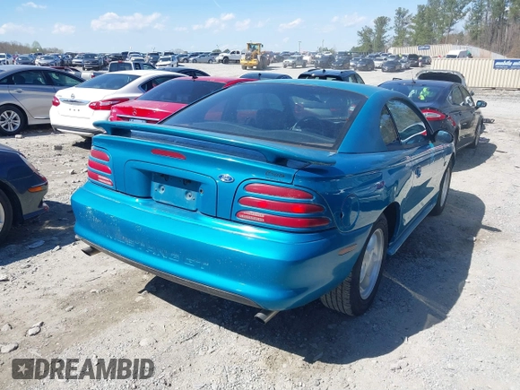 1995 Ford Mustang GT with VIN 1FALP42T2SF178456, listed as a IAAI auction lot 41887542 with 94,400 mi miles and . Bid and sale history available at DreamBid. Image 4.