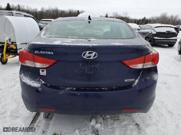 2013 Hyundai Elantra Limited PZEV with VIN 5NPDH4AE1DH225385, listed as a Copart auction lot 88542685 with 128,486 mi miles and Clean Title. Bid and sale history available at carsss.com. Image 6.
