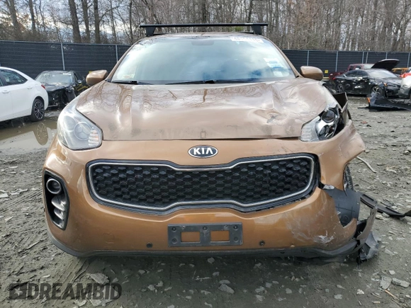 2017 Kia Sportage LX with VIN KNDPMCAC7H7291029, listed as a Copart auction lot 48164115 with 70,199 mi miles and Salvage Title. Bid and sale history available at DreamBid. Image 5.