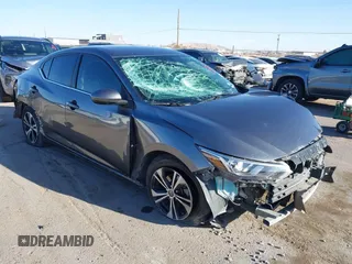 2021 Nissan Sentra SV with VIN 3N1AB8CV1MY221464, listed as a IAAI auction lot 41668918 with 80,819 mi miles and . Bid and sale history available at DreamBid. Image 1.