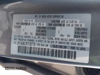 2015 Mazda 5 Sport z VIN JM1CW2BL3F0185779, wystawiony jako IAAI lot #42609991 z przebiegiem 158 403 mil mil oraz . Historia ofert i sprzedaży dostępna na DreamBid. Obrazek 9.