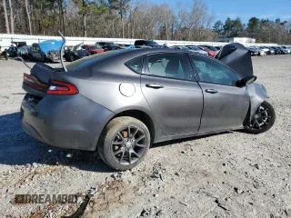 2016 Dodge Dart SXT Sport with VIN 1C3CDFFAXGD822560, listed as a Copart auction lot 49055625 with 0 mi miles and Salvage Title. Bid and sale history available at carsss.com. Image 3.