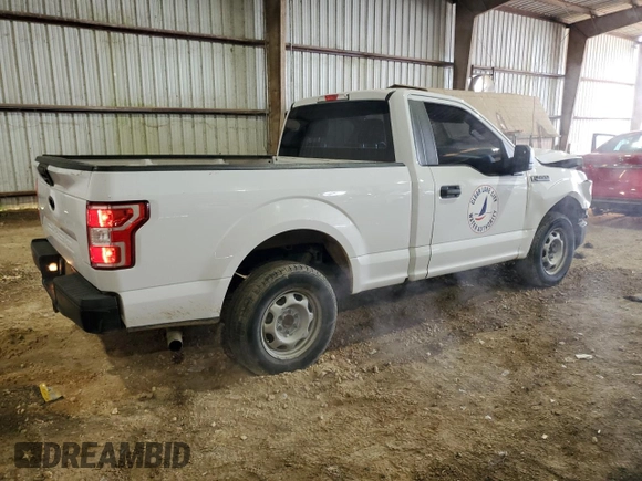 2018 Ford F-150 XL with VIN 1FTMF1C57JKC88473, listed as a Copart auction lot 88155485 with 89,830 mi miles and Salvage title. Bid and sale history available at DreamBid. Image 3.