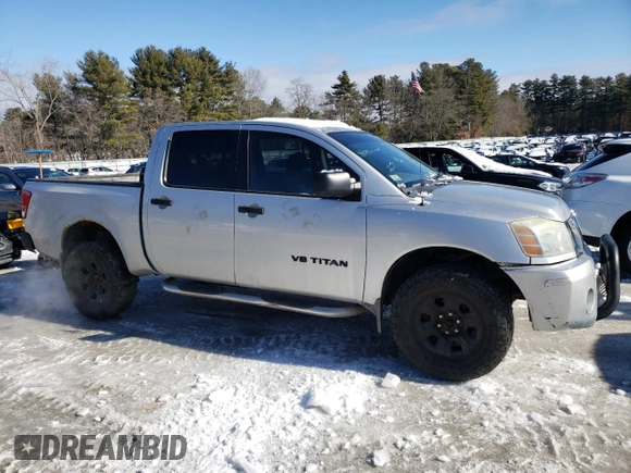 2005 Nissan Titan SE with VIN 1N6AA07B15N532874, listed as a Copart auction lot 45652795 with 217,208 mi miles and Clean Title. Bid and sale history available at carsss.com. Image 4.