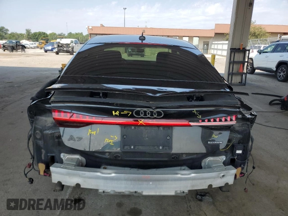 2019 Audi A7 Prestige with VIN WAUV2AF2XKN068159, listed as a Copart auction lot 65732394 with 72,116 mi miles and Salvage Title. Bid and sale history available at carsss.com. Image 6.