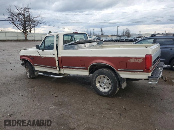 1995 Ford F-150 with VIN 1FTEF14H3SNA93998, listed as a Copart auction lot 87107784 with 0 mi miles and Salvage Title. Bid and sale history available at carsss.com. Image 2.