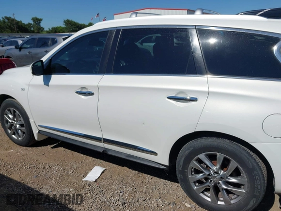 2014 Infiniti QX60 with VIN 5N1AL0MN7EC511028, listed as a IAAI auction lot 42095700 with 154,772 mi miles. Bid and sale history available at carsss.com. Image 14.