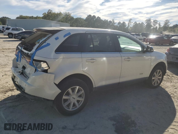 2007 Lincoln MKX with VIN 2LMDU68C57BJ18304, listed as a Copart auction lot 75013054 with 0 mi miles and Salvage Title. Bid and sale history available at carsss.com. Image 3.