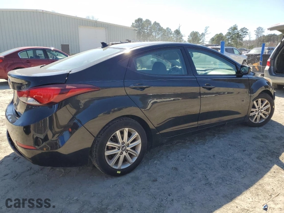 2015 Hyundai Elantra SE with VIN 5NPDH4AE1FH602557, listed as a Copart auction lot 49055865 with 108,246 mi miles and Salvage Title. Bid and sale history available at carsss.com. Image 3.