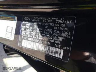 2018 Hyundai Tucson SE with VIN KM8J23A45JU603646, listed as a IAAI auction lot 41838097 with 64,704 mi miles. Bid and sale history available at carsss.com. Image 9.