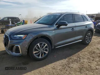 2022 Audi Q5 S line Premium z VIN WA1GAAFY3N2099448, wystawiony jako Copart lot #58257715 z przebiegiem 39 407 mil mil oraz Szkoda całkowita • Salvage title. Historia ofert i sprzedaży dostępna na DreamBid. Obrazek 1.