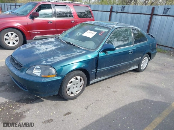 1997 Honda Civic EX with VIN 1HGEJ8249VL102194, listed as a IAAI auction lot 42077905 with 155,339 mi miles. Bid and sale history available at carsss.com. Image 2.