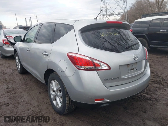 2012 Nissan Murano SL with VIN JN8AZ1MW3CW220060, listed as a IAAI auction lot 41674281 with 135,030 mi miles and . Bid and sale history available at DreamBid. Image 3.