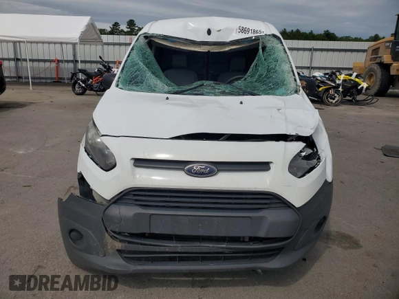 2016 Ford Transit Connect XL with VIN NM0LS6E75G1235009, listed as a Copart auction lot 58691865 with 357,857 mi miles and Salvage title. Bid and sale history available at DreamBid. Image 5.