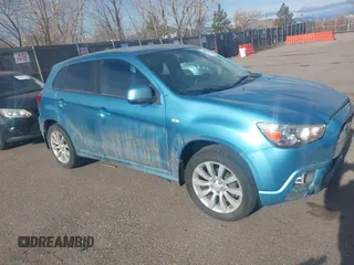 2011 Mitsubishi Outlander Sport SE with VIN JA4AR4AU1BZ024853, listed as a IAAI auction lot 41861378 with 130,480 mi miles. Bid and sale history available at carsss.com. Image 1.