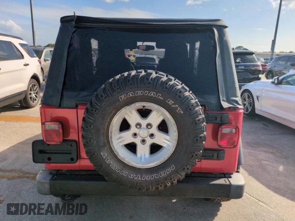2006 Jeep Wrangler Sport with VIN 1J4FA49S06P718273, listed as a Copart auction lot 74676564 with 0 mi miles and Salvage Title. Bid and sale history available at carsss.com. Image 6.