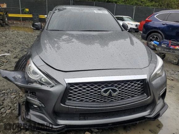 2020 Infiniti Q50 Red Sport 400 with VIN JN1FV7AR0LM660251, listed as a Copart auction lot 72771624 with 39,974 mi miles and Salvage Title. Bid and sale history available at carsss.com. Image 5.