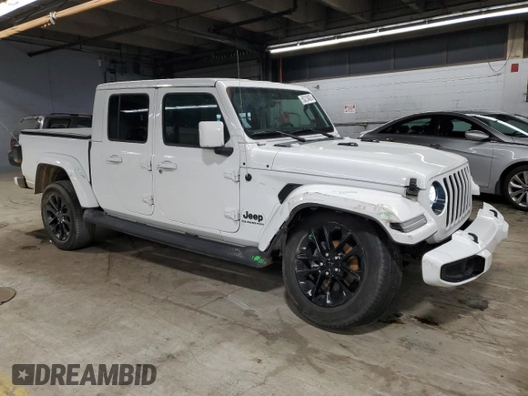 2022 Jeep Gladiator High Altitude with VIN 1C6HJTFG9NL141166, listed as a Copart auction lot 50210425 with 28,207 mi miles and Salvage title. Bid and sale history available at DreamBid. Image 4.