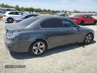 2006 BMW 5 Series 525i with VIN WBANE535X6CK91543, listed as a Copart auction lot 54925235 with 257,674 mi miles and Salvage Title. Bid and sale history available at DreamBid. Image 3.