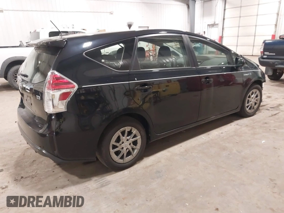 2017 Toyota Prius v Two with VIN JTDZN3EU0HJ063367, listed as a IAAI auction lot 40834930 with 153,045 mi miles. Bid and sale history available at carsss.com. Image 4.