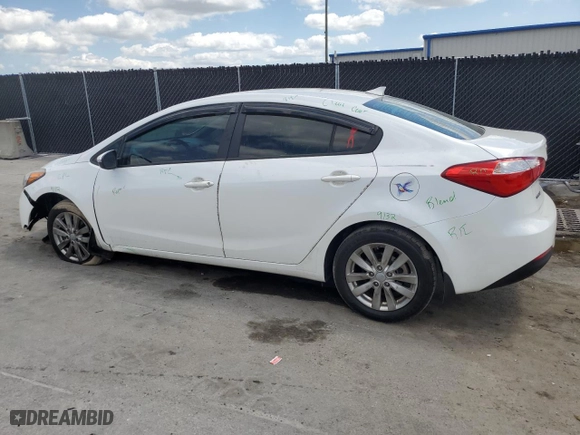 2014 Kia Forte LX with VIN KNAFX4A62E5204645, listed as a Copart auction lot 53580465 with 50,576 mi miles and Salvage Title. Bid and sale history available at carsss.com. Image 2.