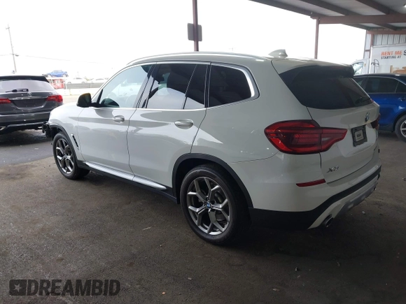2021 BMW X3 xDrive30i with VIN 5UXTY5C03M9F57938, listed as a IAAI auction lot 41093987 with 102,557 mi miles and . Bid and sale history available at DreamBid. Image 3.