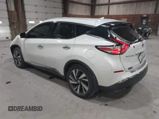 2015 Nissan Murano Platinum with VIN 5N1AZ2MH0FN284971, listed as a IAAI auction lot 41825061 with 108,391 mi miles and . Bid and sale history available at DreamBid. Image 3.