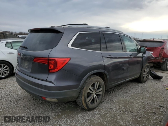 2017 Honda Pilot EX-L with VIN 5FNYF5H52HB017054, listed as a Copart auction lot 88710325 with 139,726 mi miles and Salvage Title. Bid and sale history available at carsss.com. Image 3.